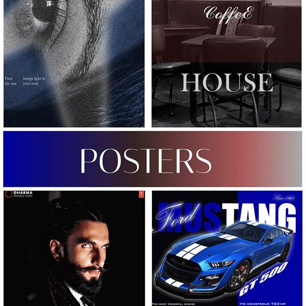 I can design social media posts, banners, posters, book covers, instagram highlight covers and visual designs.